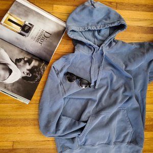 Blue hoodie